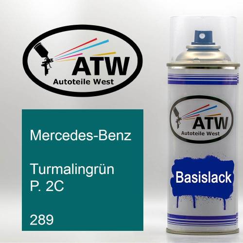 Mercedes-Benz, Turmalingrün P. 2C, 289: 400ml Sprühdose, von ATW Autoteile West.